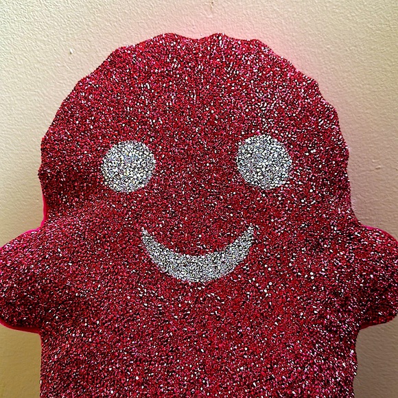Halloween Hot Pink Rhinestone Ghost Pillow. - Picture 4 of 5